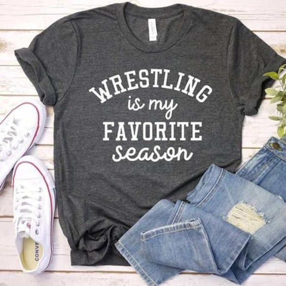 Wrestling Is My Favorite Season T-Shirt Sizes2XL-4XL - Picture 1 of 1